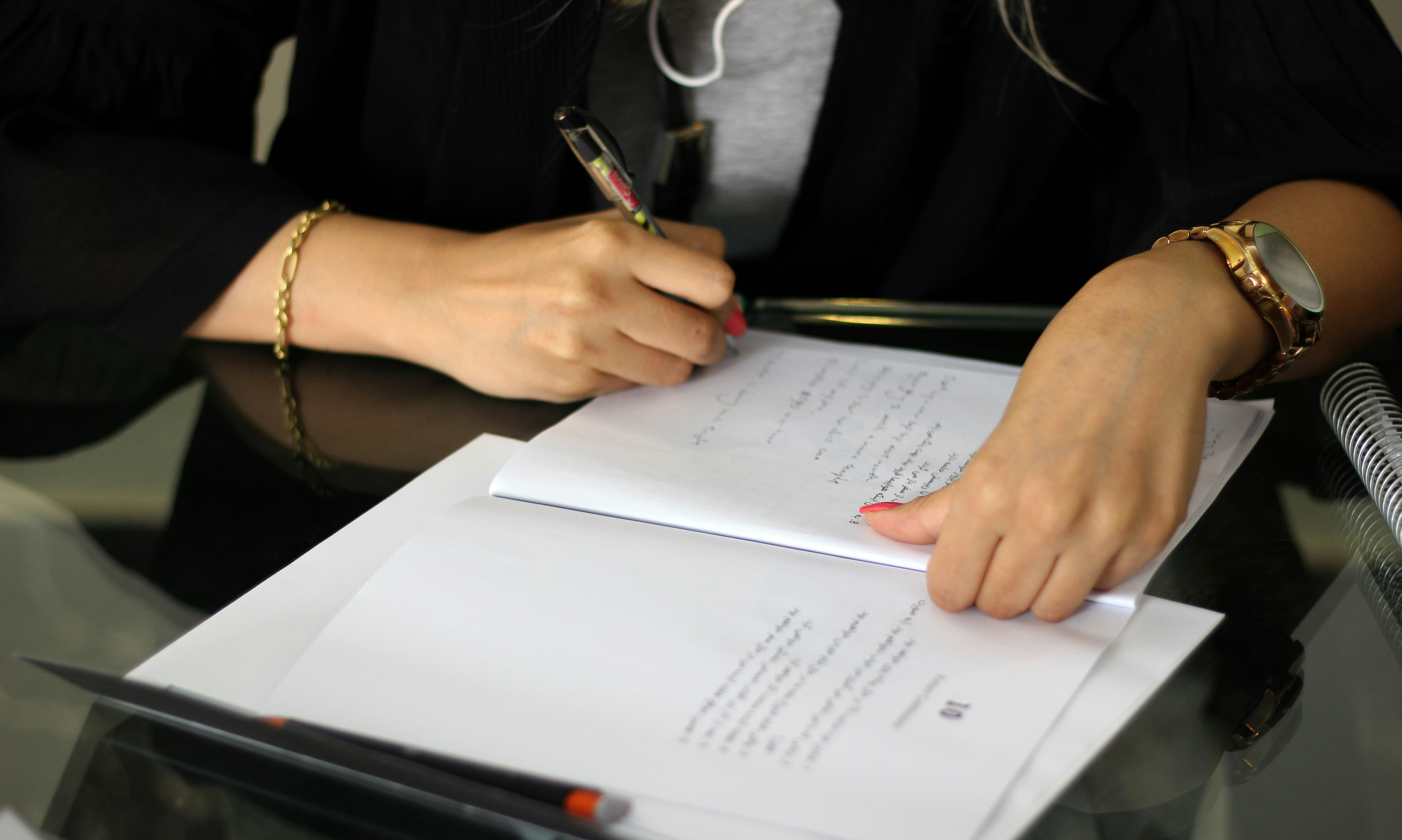 Planning Application Lady working at desk